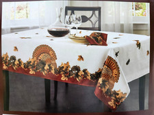 Turkey Festival Arlee Table Trends Tablecloths 60 x 84 Oblong New