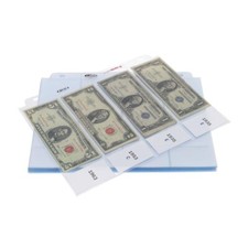 4 Pockets Pages Modern Dollar / Small Banknotes Stamps Strip 50 Laser Weld BCW