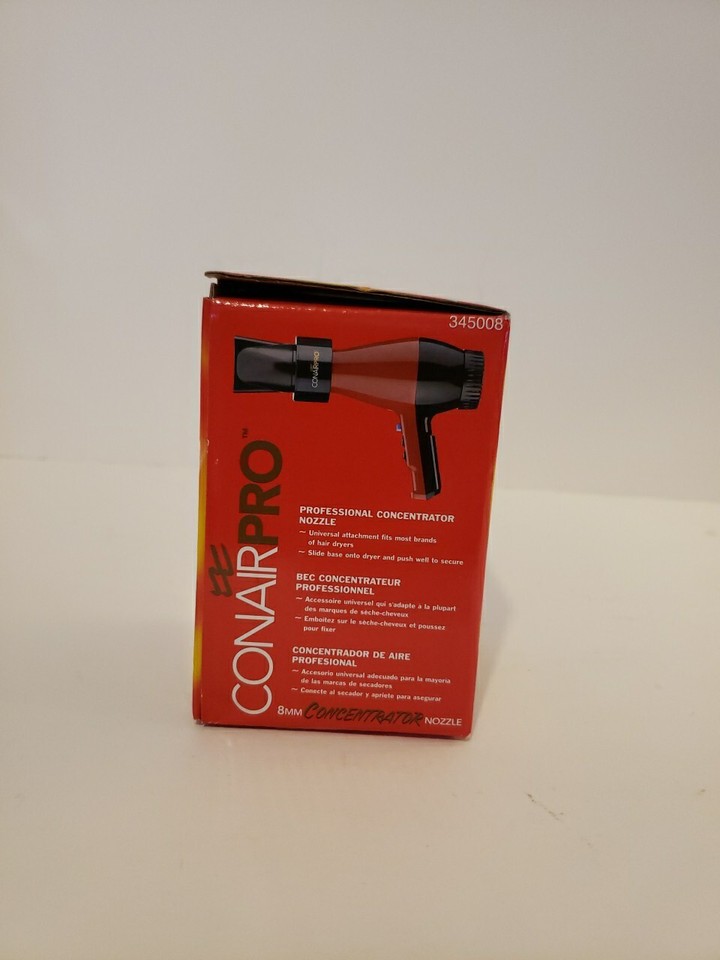 CONAIR Pro Universal Fit Concentrator Nozzle 345008 Blow Dryer Attachment 8mm eBay