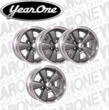 Z28 YEARONE  5 spoke rally Wheels 17" x 9" Gunmetal Gray 