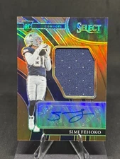 Simi Fehoko 2021 Select Jumbo Rookie Signature Swatch Copper Prizm /49 #JRS-SFE