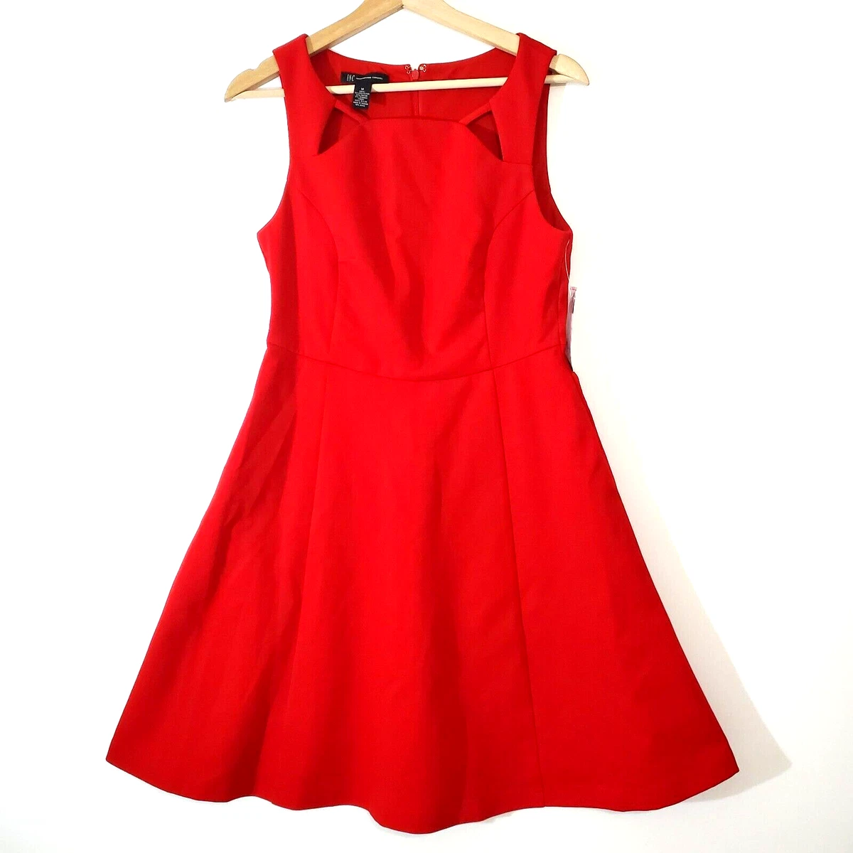 inc red dress INC International Women's Asymmetrical Hem Sweater Dress, Macy's Exclusive - Bright Crimson