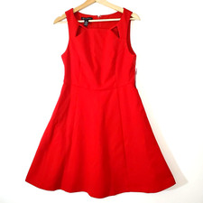 NWT INC International Concepts Red Dress A-Line Size 8 Sleeveless Lined