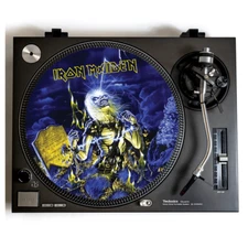 IRON MAIDEN Turntable Slipmat Vinyl Record Player DJ Slip Mat heavy metal vinyls