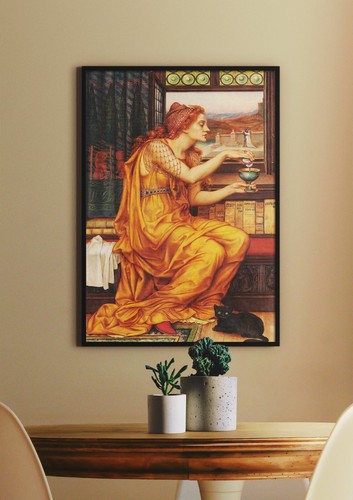 Evelyn De Morgan: The Love Potion. Fine Art Giclee Museum Luxury Gift Print - Picture 2 of 2