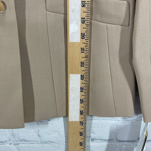 Doncaster Blazer Women Size 4 Tan Brown 100% Wool Preppy Career Office - Picture 10 of 14