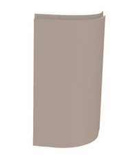 Homebase Handleless Cashmere Gloss 341mm Curved Door