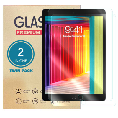 [2 Pack]Tempered Glass Screen Protector For Ipad 56789 10 Mini 456 Air ...