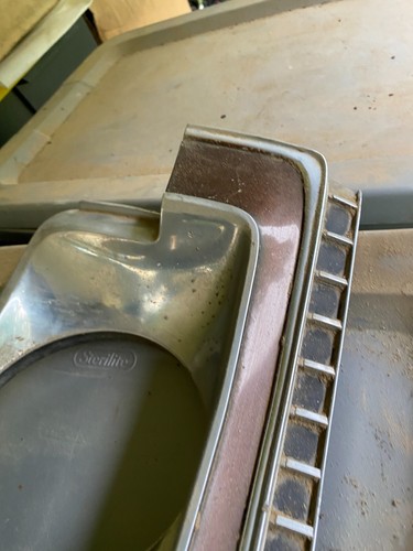 1973 Buick Centurion Headlight bezel RH right passenger chrome trim 1 STUD BROKE - Foto 5 di 16