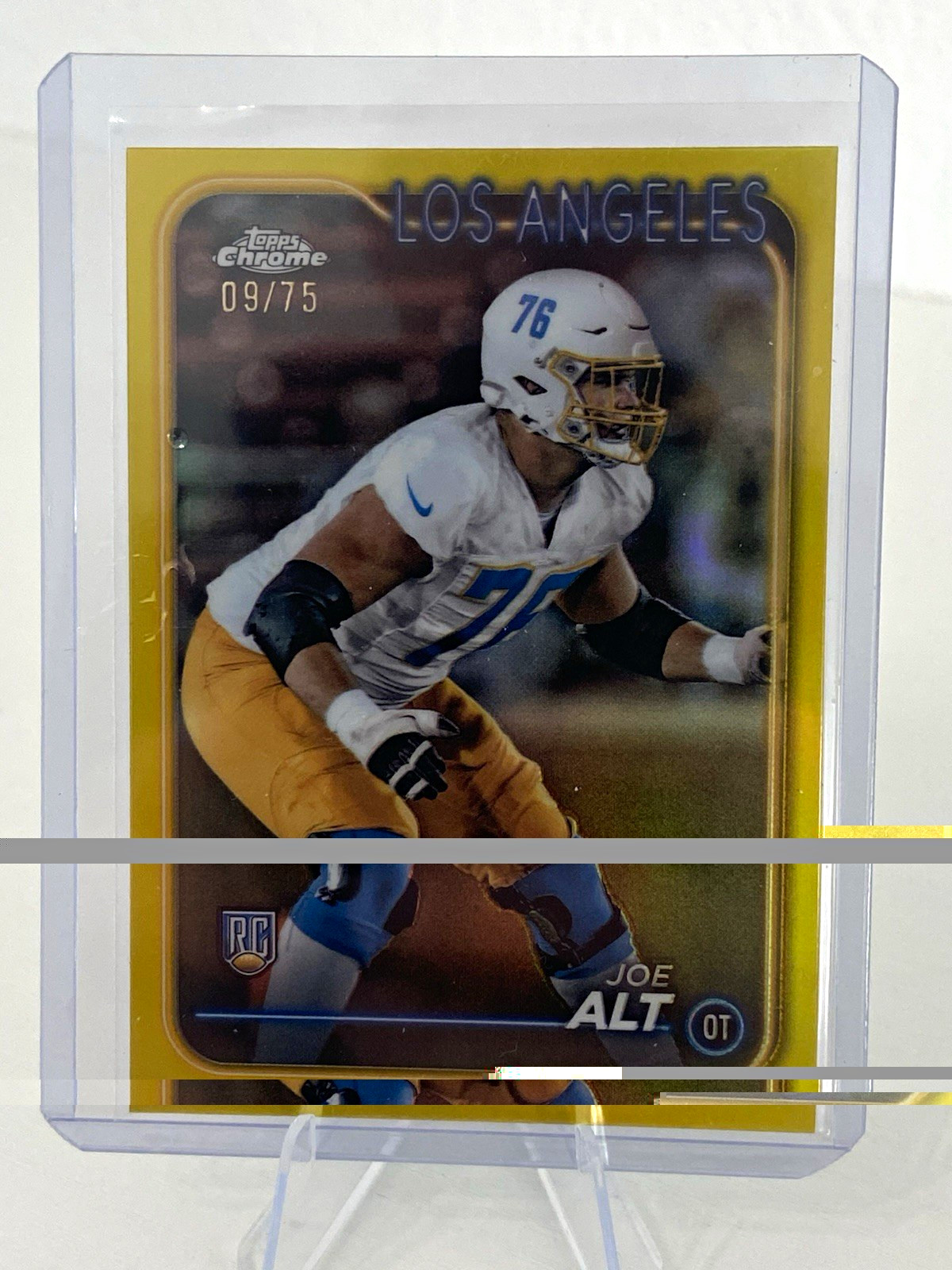 Topps Chrome Joe Alt RC Gold Parallel #237 Serial Numbered /75 Chargers color🔥