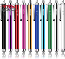 10 Pack Stylus Pens for Touch Screens, Mesh Fiber Tip Stylus Pens for Ipad Iphon