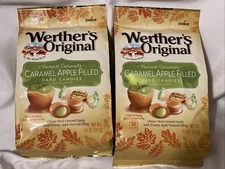 (2) Bags Werther's Original Caramel Apple Filled Hard Candy - 9.4 oz Bags