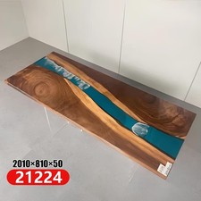 Epoxidharz Esstisch River Table Massiv 201x81 Flusstisch Neu Echtes Holz Tische
