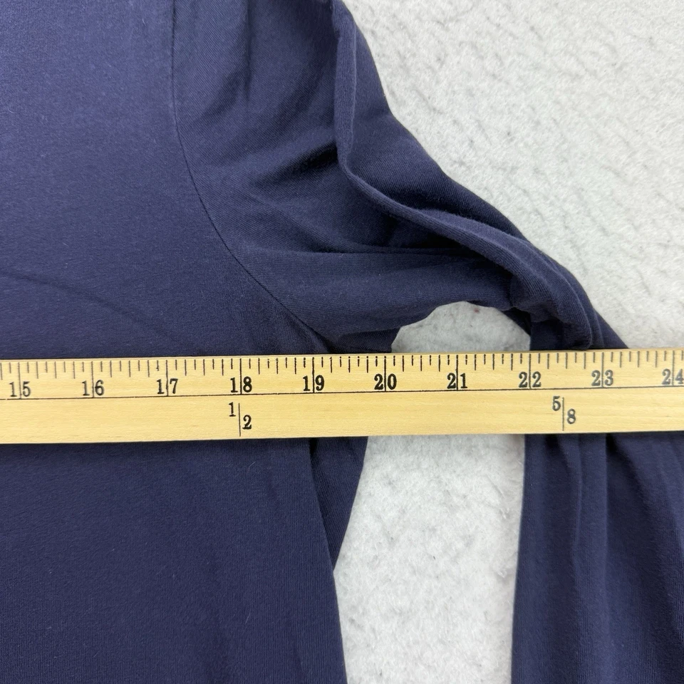 Avon Christmas Shirt Womens Medium M Blue FA LA LA LA Llama Long Sleeve Holiday - Image 4 of 4