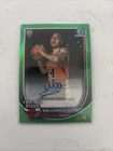 2025-26 Bowman Basketball Noa Essenguw RC Green Auto /99 BCA-NE Chicago Bulls