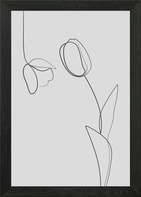 Frühling Tulpe Blumen Blüte Gerahmtes Wandbild Poster Leinwandbild Bild