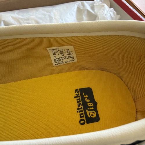 ONITSUKA TIGER MEXICO 66 TGRS BALLET FLATS Black/Cream 1182A678-001 New! W 8 1/2 - Picture 2 of 6