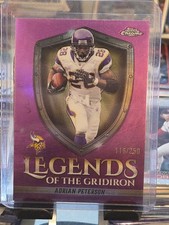 2025 Topps Chrome Adrian Peterson Legions Of The Gridiron Purple/250