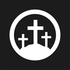Calvary Cross Vinyl Decal Cross Christian Religious symbol Sticker