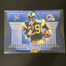 2025 Panini Silhouette Eric Dickerson Blue Pillars Of The Game Die-Cut Card #11