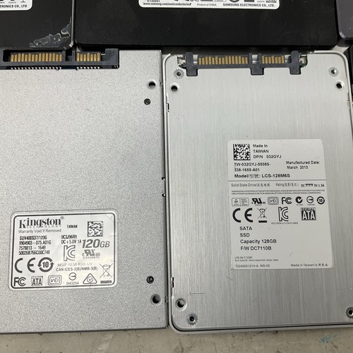 Lot of 21 Assorted 120/128GB SATA 2.5" SSDs Mixed Brands/Speeds Tested & Wiped - Picture 2 of 12