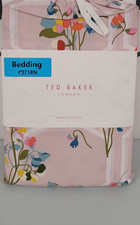 Ted Baker Peppermint Super King Duvet Cover Soft Pink Floral Cotton Sateen