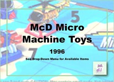 McDonald's 1996 Micro Machines Toys-Pick