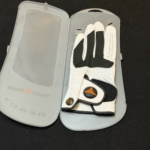 TaylorMade React Ladies Regular Leather Left Hand Golf Glove with Case size L