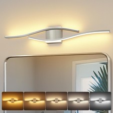 Dimmable Brushed Nickel Vanity Lights 31.5" Modern Bath Wall Fixture