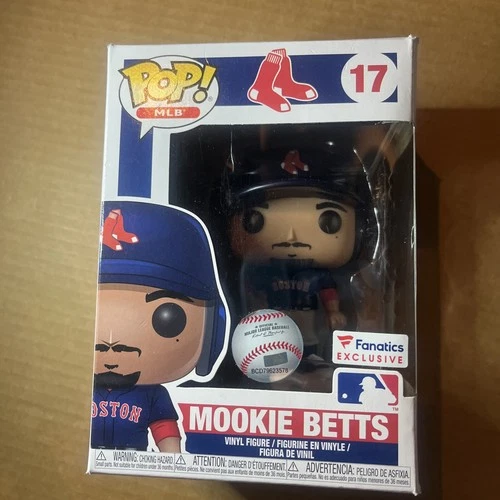 2018 MLB #17 Mookie Betts Boston Red Sox Funko POP Figurine Fanatics Exclusive