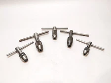 Lot of 5 T-Handle Tap Wrench General, Sawyer Tool, Millers Falls, Greenfield