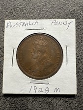 1928-M Commonwealth Of Australia 1 Penny Bronze King George V- WWI-KM 23 No Mag