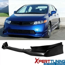 Fits 06-08 Honda Civic 4DR Front Bumper Lip Spoiler Mugen SI Style Splitter PU