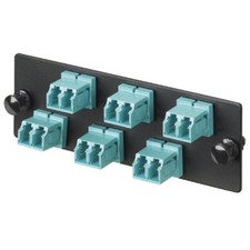 1Pc Panduit FAP6WAQDLCZ Lc Fiber Adapter Panel, 10Gig, 6 Duplex Multimode A