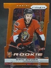 ERIC GRYBA 2013-14 PANINI PRIZM PRIZMS ORANGE DIE CUT /50 RC SENATORS QQ