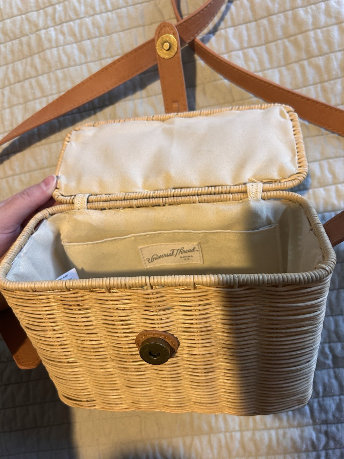 Universal Thread Wicker Crossbody Bag - image 3