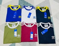 MEN'S ADIDAS ORIGINALS 3 STRIPES EMBROIDERED LOGO  CREW NECK T-SHIRT