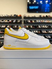 Nike Air Force 1 Low Kobe Lakers Home Size 9.5 Brand New FZ1151-100 White Yellow