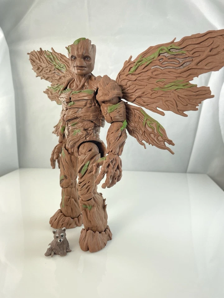Figura de acción Hasbro Marvel Legends Guardianes de la Galaxia Vol 3 Groot Foto 2 de 4