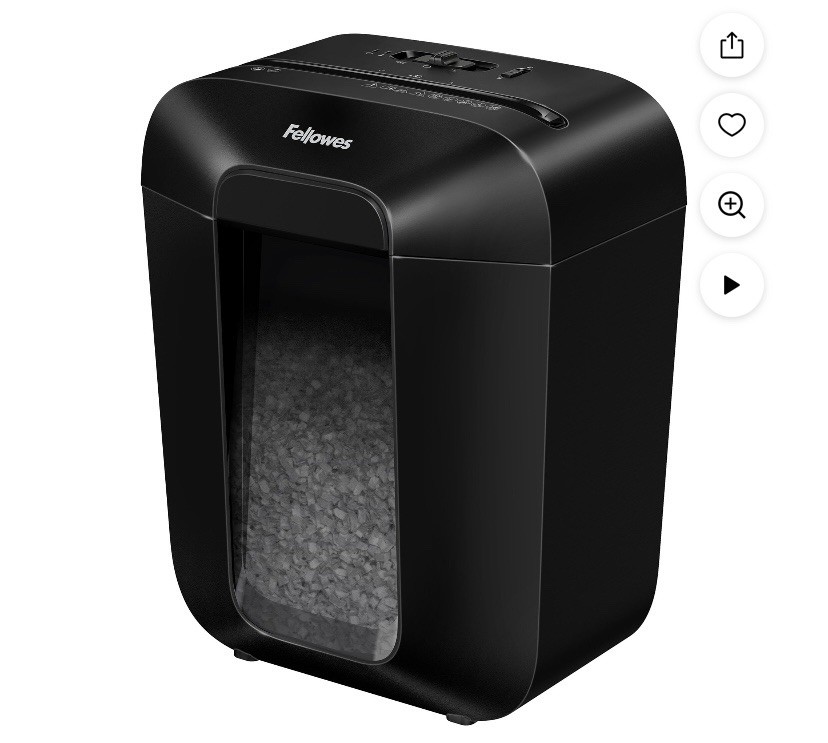 New Fellowes Power Shred 8 Sheet Micro-cut Shredder Safety Lock