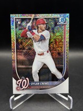 Dylan Crews 2025 Bowman Chrome Mega Box Mojo Refractor RC. Washington Nationals