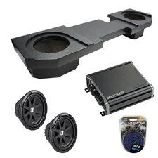 2002-2018 Dodge Ram Quad or Crew Kicker Comp C10 Dual 10" Rhino Sub Box CXA8001
