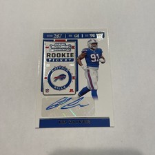 Ed Oliver 2019 Panini Contenders SP Rookie Ticket Autograph RC #197 - Bills 🔥