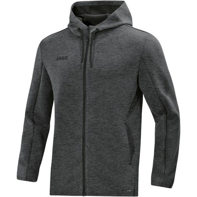 JAKO Kapuzenjacke Premium Basics anthrazit meliert Unisex 6829 21 Jacke Training