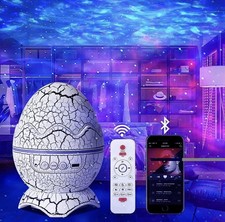 Dinosaur Egg Galaxy Star Projector Starry Light with Wireless Music Player USA