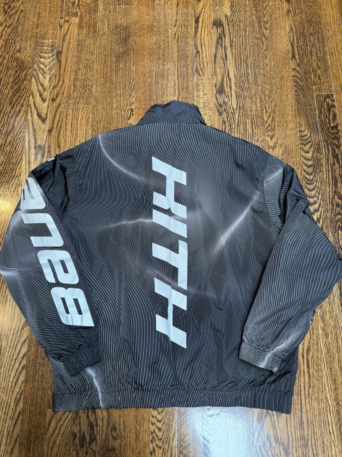 Kith x Bauer Nylon Quarter Zip Black Silver Men’s Medium Worn 1x Sold Out Rare
