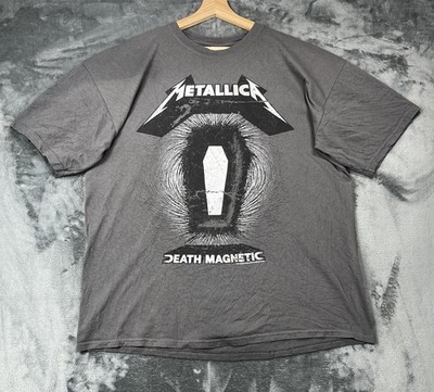 Original Metallica World Magnetic Tour 2009 Shirt Grau Gildan Bandshirt XL