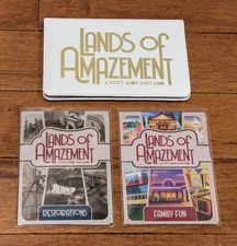 Lands of Amazement + Restorations + Family Fun Button Shy Games Wallet NEW