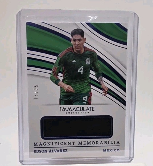 2023-24 Immaculate Edson Alvarez Magnificent Memorabilia JERSEY # 18/25 Mexico