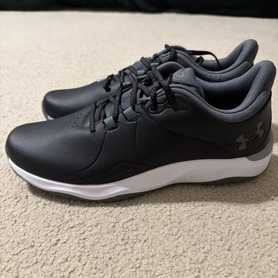 UNDER ARMOUR Men s Size 11.5 Drive Pro SL HOVR Spike-less Golf Shoes Black NEW